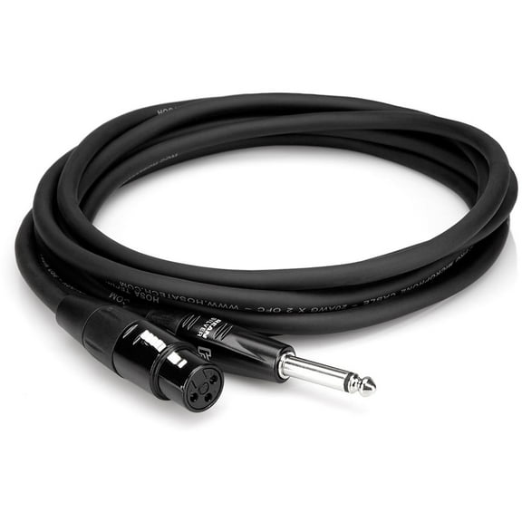 Hosa Pro Microphone Cable REAN XLR3F to 1/4 in TS (5')