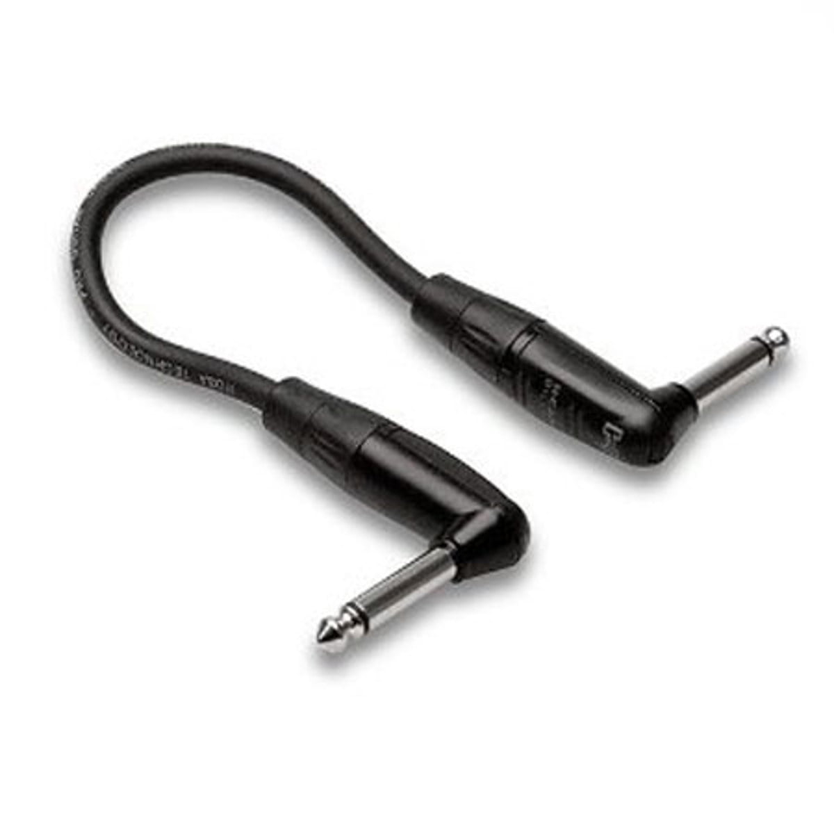 Hosa Technology REAN Right-Angle to Right-Angle Pro Guitar Patch Cable, 12"