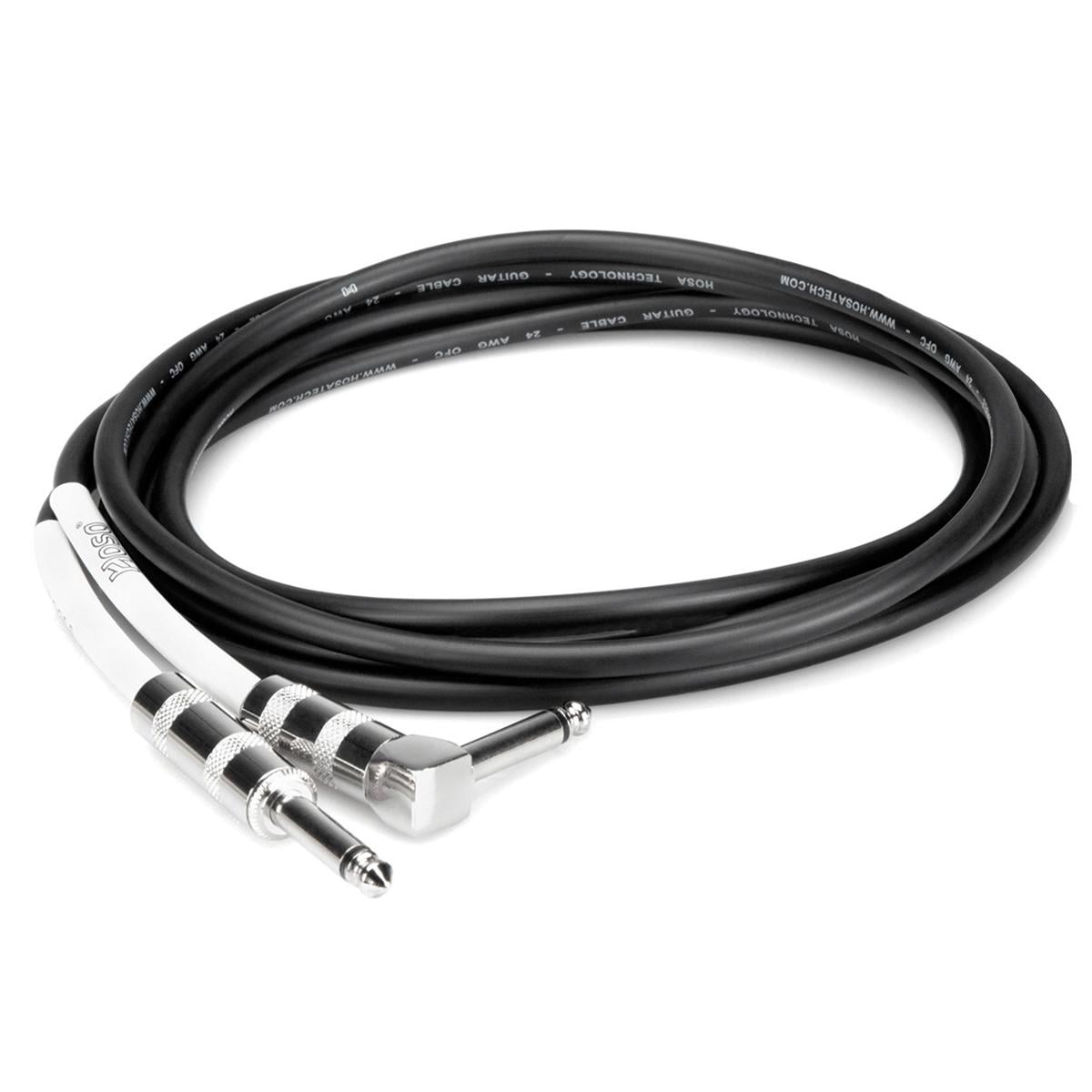 Hosa Technology Straight to Right-Angle Guitar Cable, 15'