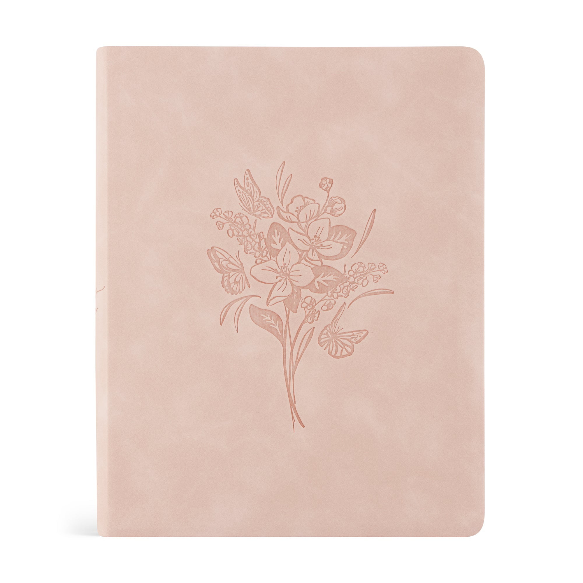 Hosanna Revival, King James Version, Notetaking Bible, Large Print, Wide Margins, Pink Leather-like Cover with Floral Design, Title: Shiloh Theme