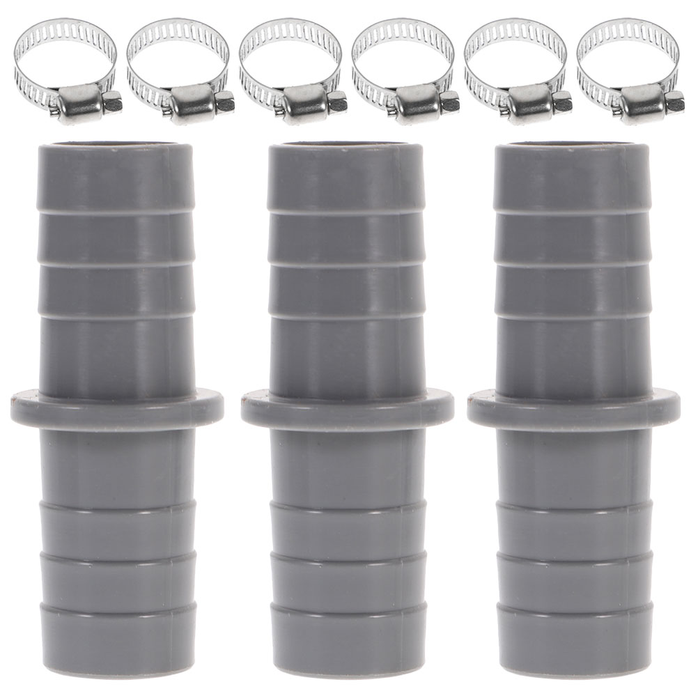 Hose 3 Sets Water Line Adapter Stainless Clamps Extension Reducer