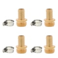 thumbnail image 1 of Hose Adapter 5/8" Hose Barb x 3/4" MHT Brass Adapter with Clamp, 1 of 4