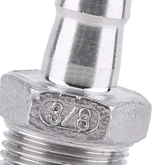 Hose Adapter Fitting Stainless Steel SS304 Male Thread Pipe Fitting Barb Hose Tail Connector, Pipe Fitting for Plumbing Water Heating Machinery with Hose Tail Connector