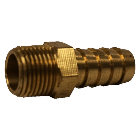 Hose Barb Fitting 3/8" MPT x 1/2" - Brass