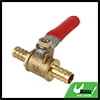 Hose Barb Inline Brass Shut-off Ball Valve Fitting Trailer 10mm for Water Pipe
