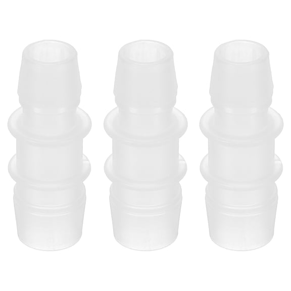 Hose Barb Reducer, 3 Pcs 5/8" to 1/2" Hose ID Connectors Joint Plastic Pipe Fitting Splicer Mender Adapter, White