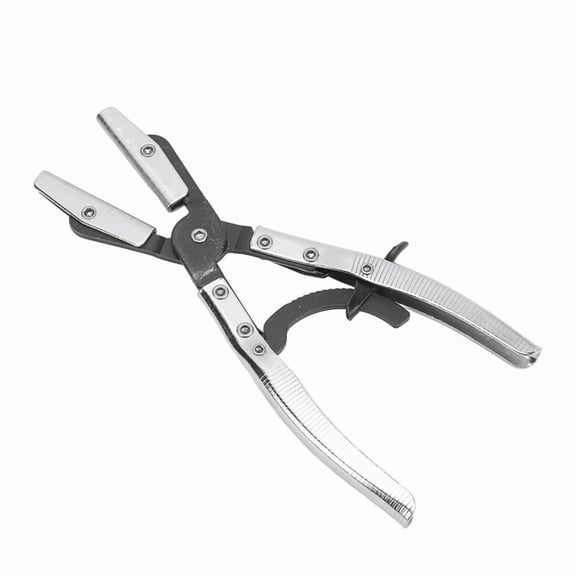 Hose Clamp Pliers for Automotive and Machine Maintenance, 10-Inch Universal Hose Pinch Off Plier with Ratcheting Jaws