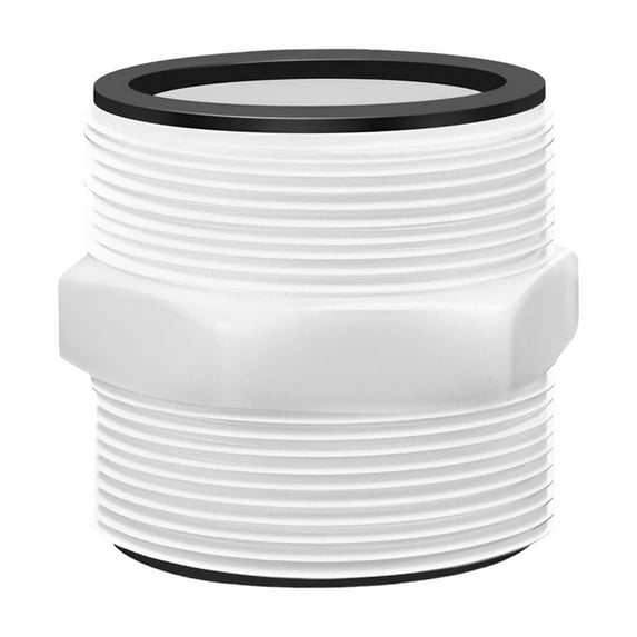 Hose Connector,Pool Supply Replacement Universal Combo Hose Adapter, Pool Hose Hose Adapter With Thread,2Pack,Fits Above Ground Pool Pump, Filter, Skimmer,Swimming Pool(White)