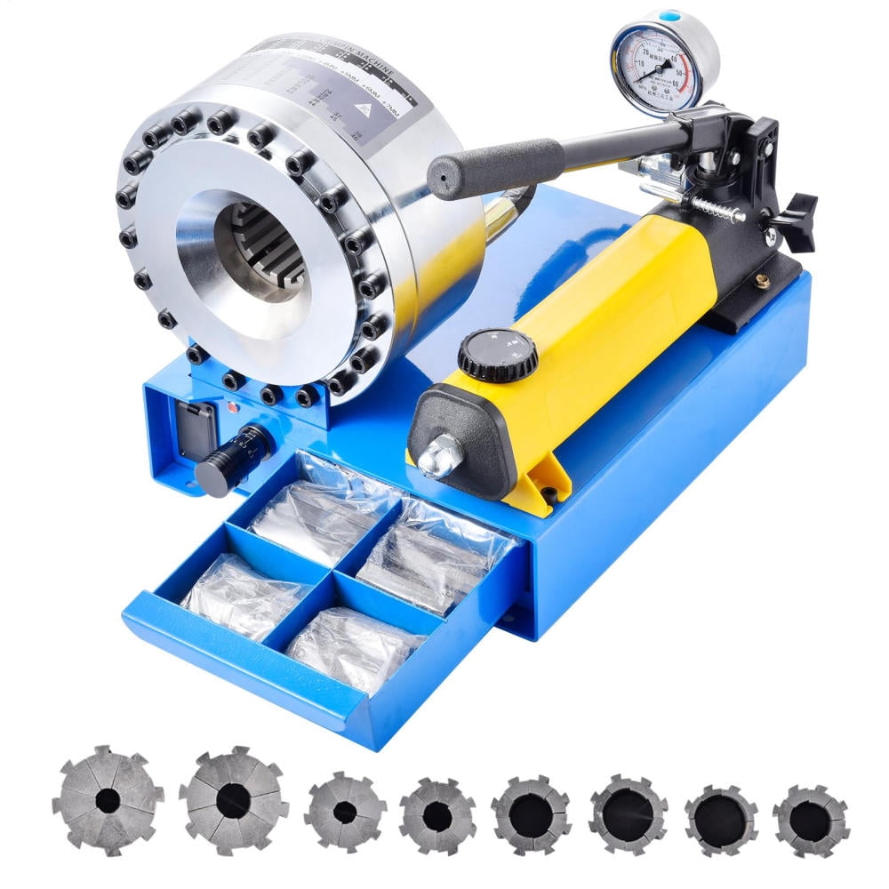 Hose Crimper with 8 Sets of Dies High Pressure Hydraulic Hose Crimping Handheld Hydraulic Hose Crimping Tool (Hose Crimper)