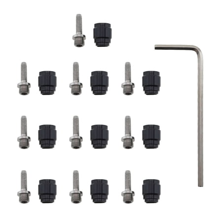 Hose Fitting Kit 10PC Olive 10PC Insert with Wrench for Sram Hydraulic Brakes Black