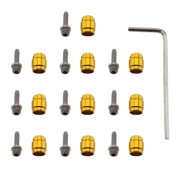 Hose Fitting Kit 10PC Olive 10PC Insert with Wrench for Sram Hydraulic Brakes Gold