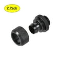 thumbnail image 1 of Uxcell G1/4" Brass Hose Fitting Quick Connector for the CPU Water Cooling System Black 2 Pcs, 1 of 6