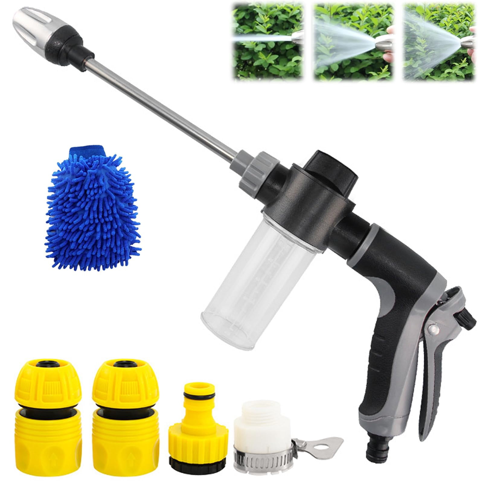 Hose Hawk Pressure Washer, Hosehawk Pro Multi-Function High Pressure Hose Nozzle, Compact Garden Hose Sprayer for Car, Garden, Yard and Outdoor Cleaning