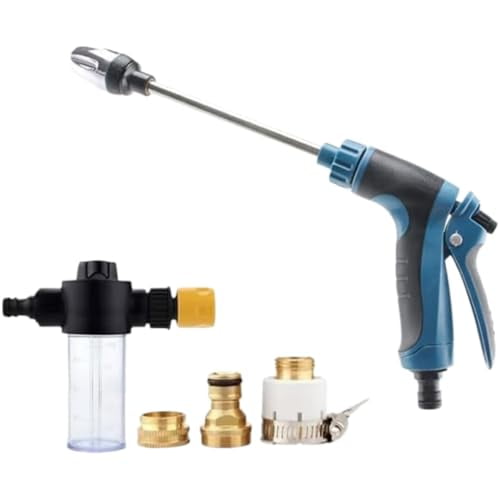 Hose Hawk Pressure Washer, Hosehawk Pro Multi Function High Pressure Water Jet with 360° Rotating Nozzle, 3 Spray Modes (Green-3)