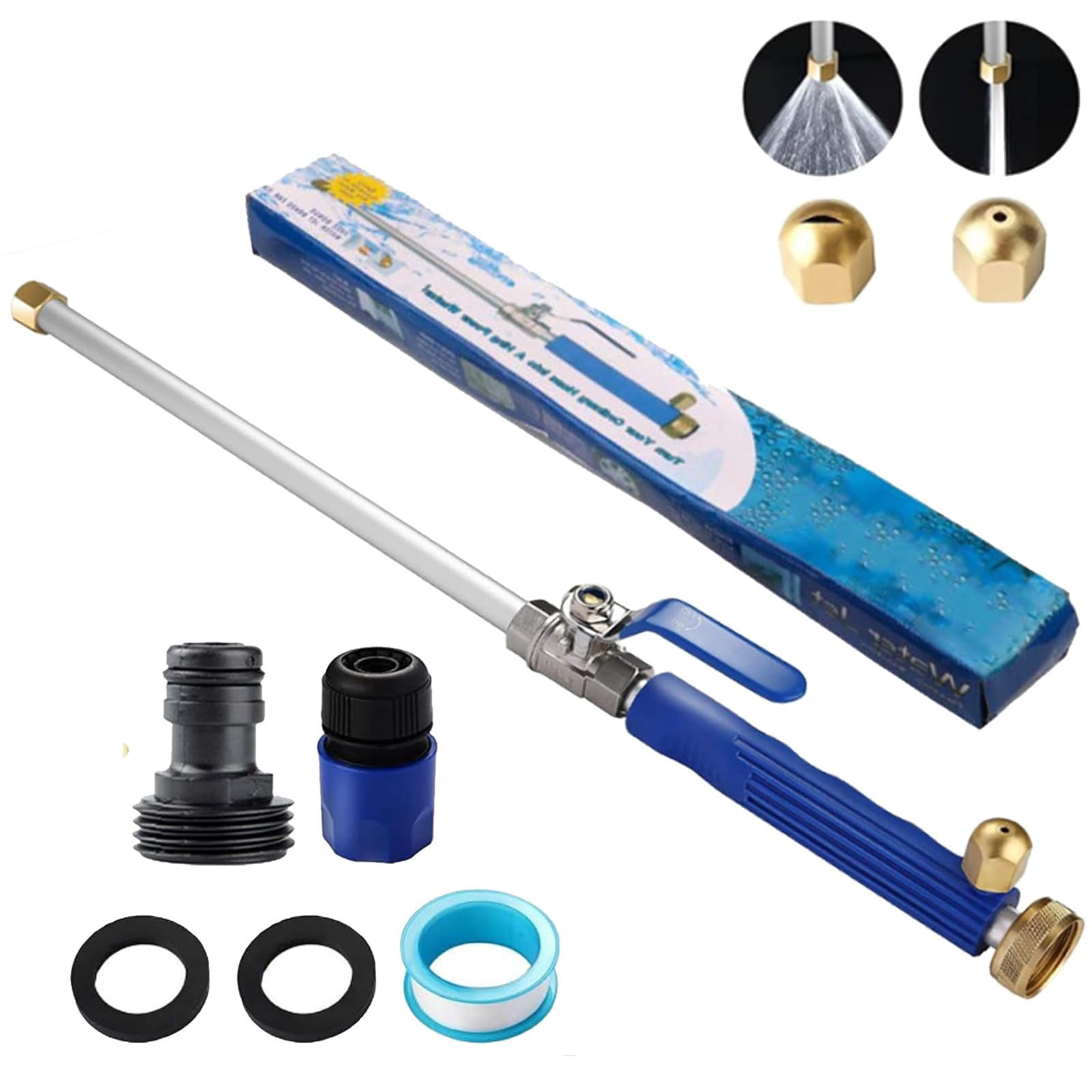 Hose Hawk Pressure Washer Nozzle, Hosehawk Pro Multi-Function High Pressure Hose Attachment for Car, Driveway & Yard Cleaning