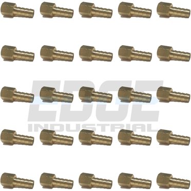 2-Pack Stainless Steel 304 Equal Tee Fittings - 1/4" FNPT Threads (Pipe Connectors)