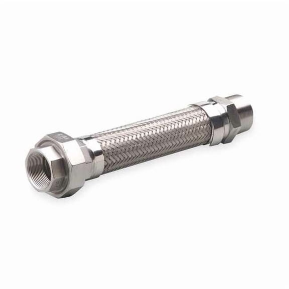 Hose Master Flexible Metal Hose Assembly,1/2"I.D.18" GM050SHMU180
