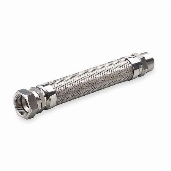 Hose Master Flexible Metal Hose Assembly,1/2"I.D.24" G050SHXJ240