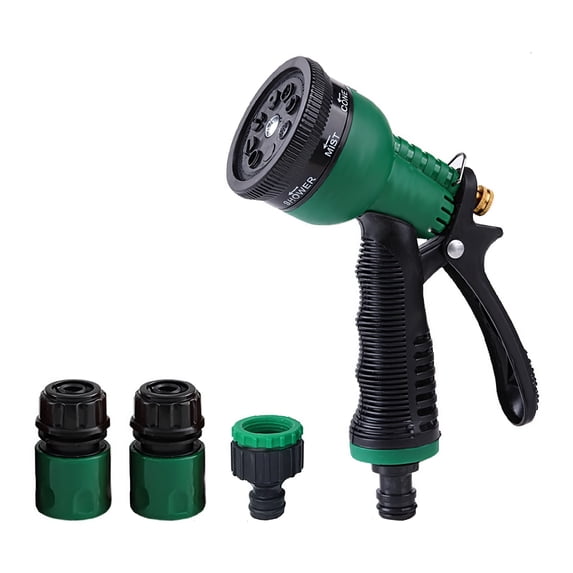 Hose Nozzle, Garden Hose Nozzle with 8 Spray Patterns, Adjustable Heavy Duty Water Hose for Garden, Washing Car, Watering Plants, Washing Pets, and Home Use