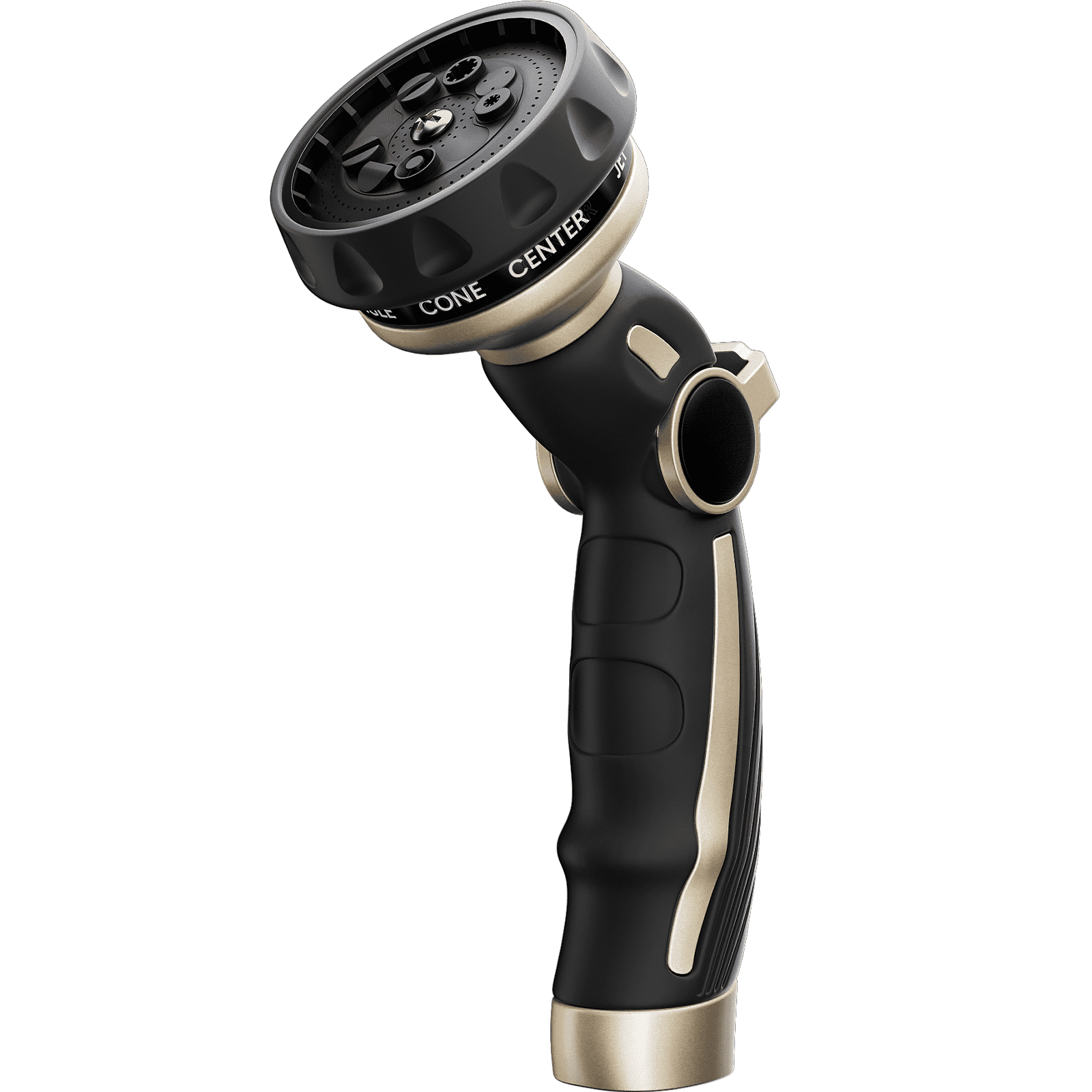 Restmo Hose Nozzle Heavy Duty, Metal Water Hose Sprayer for Garden, 9 Spray Patterns | High Pressure | Thumb Flow Control | on/off Valve, Ideal for Outdoor Lawn & Plant Watering, Car & Pet Washing