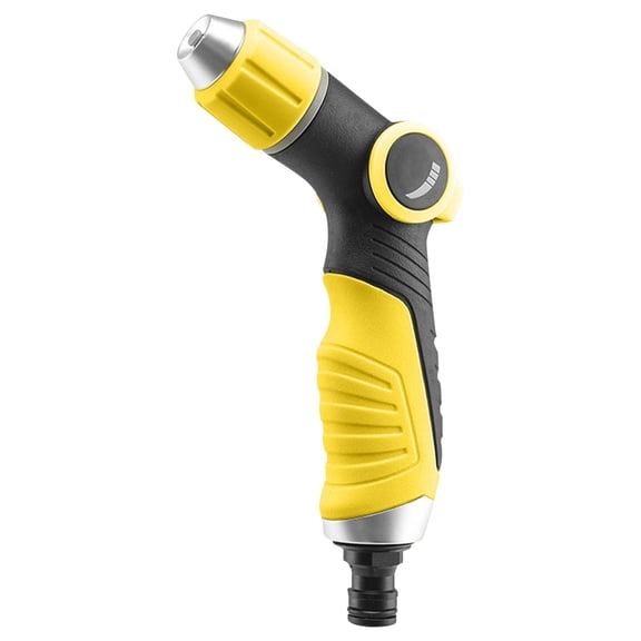 Hose Nozzle High Pressure Garden Hose Nozzle with Thumb Control, 4 Pattern Water Sprayer for Car Wash, Yellow