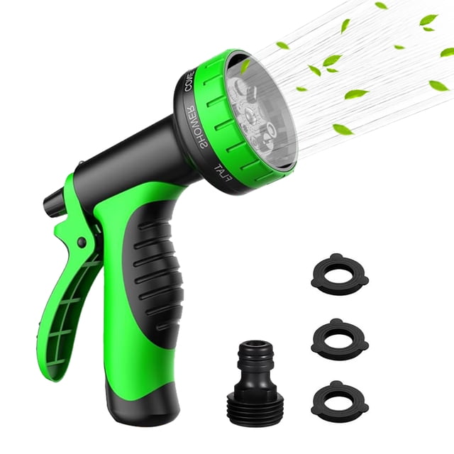 Hose Nozzle, KIMHY Garden Sprayer with 10 Spray Patterns, Extra 3 ...