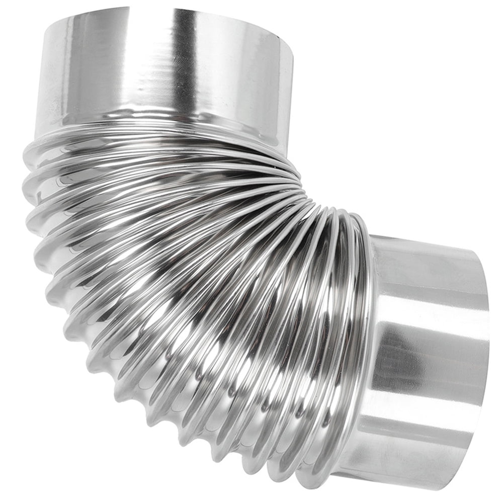 1PC 50/60/70mm Elbow Pipe Stainless Steel 90 Degree Elbow Chimney Liner Bend 90° Multi Flue Sto ️q I.1260279923 - View #2