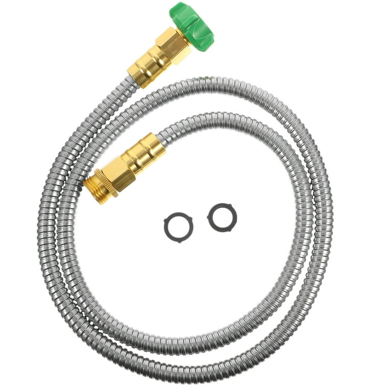 5Ft Heavy Duty Stainless Steel Garden Water Hose with Flexible
