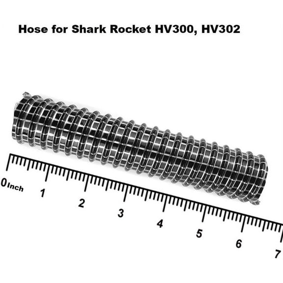 Hose for Shark Rocket HV300, HV302 Vacuum Black Hose Motorized Lower Nozzle, 6" x 1.25" ID
