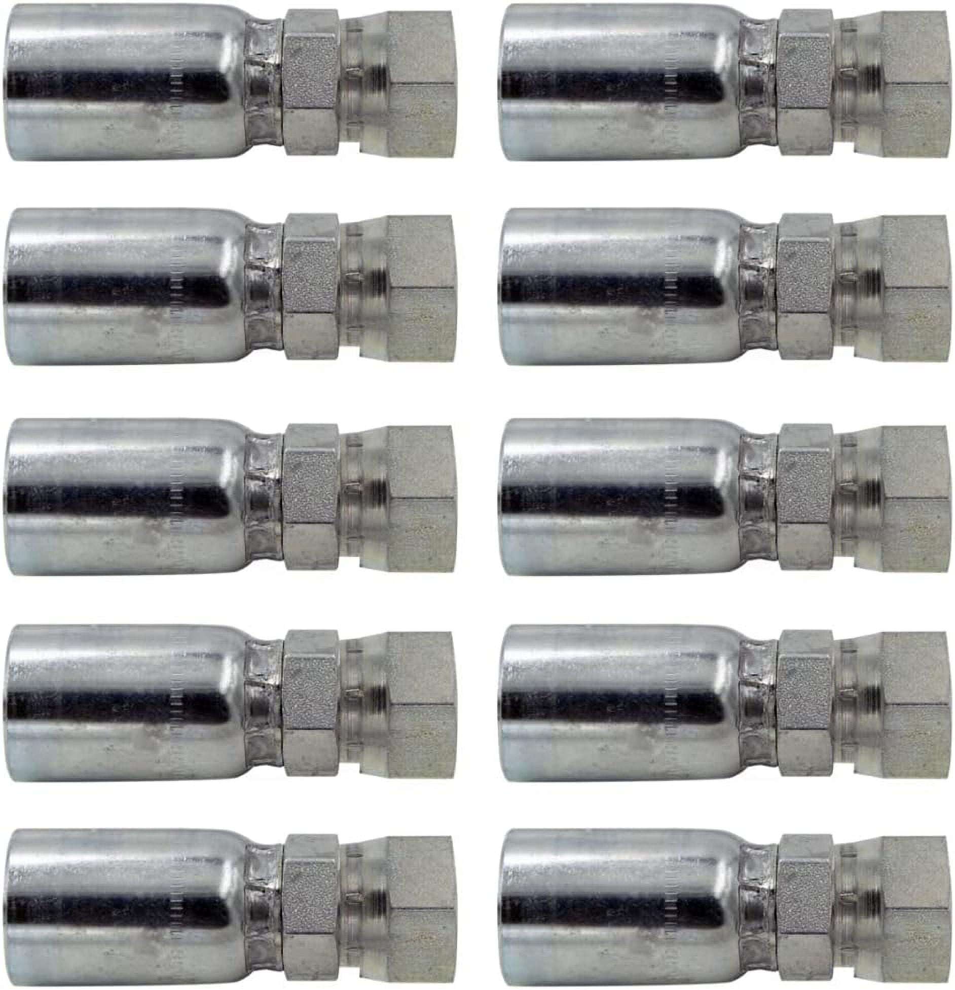 Hose x Female BSP Swivel Hydraulic Hose End Crimp Fitting FBSPX0404