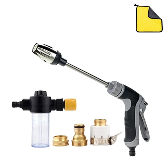 HoseHawk Pressure Washer, Hose Hawk Pro - Professional Water Pressure in a Compact Design, Multi Function High Pressure Hose Nozzle for Driveway Patio Deck Fence Car Siding