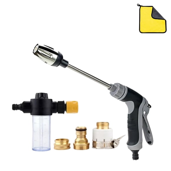 HoseHawk Pressure Washer, Hose Hawk Pro - Professional Water Pressure in a Compact Design, Multi Function High Pressure Hose Nozzle for Driveway Patio Deck Fence Car Siding
