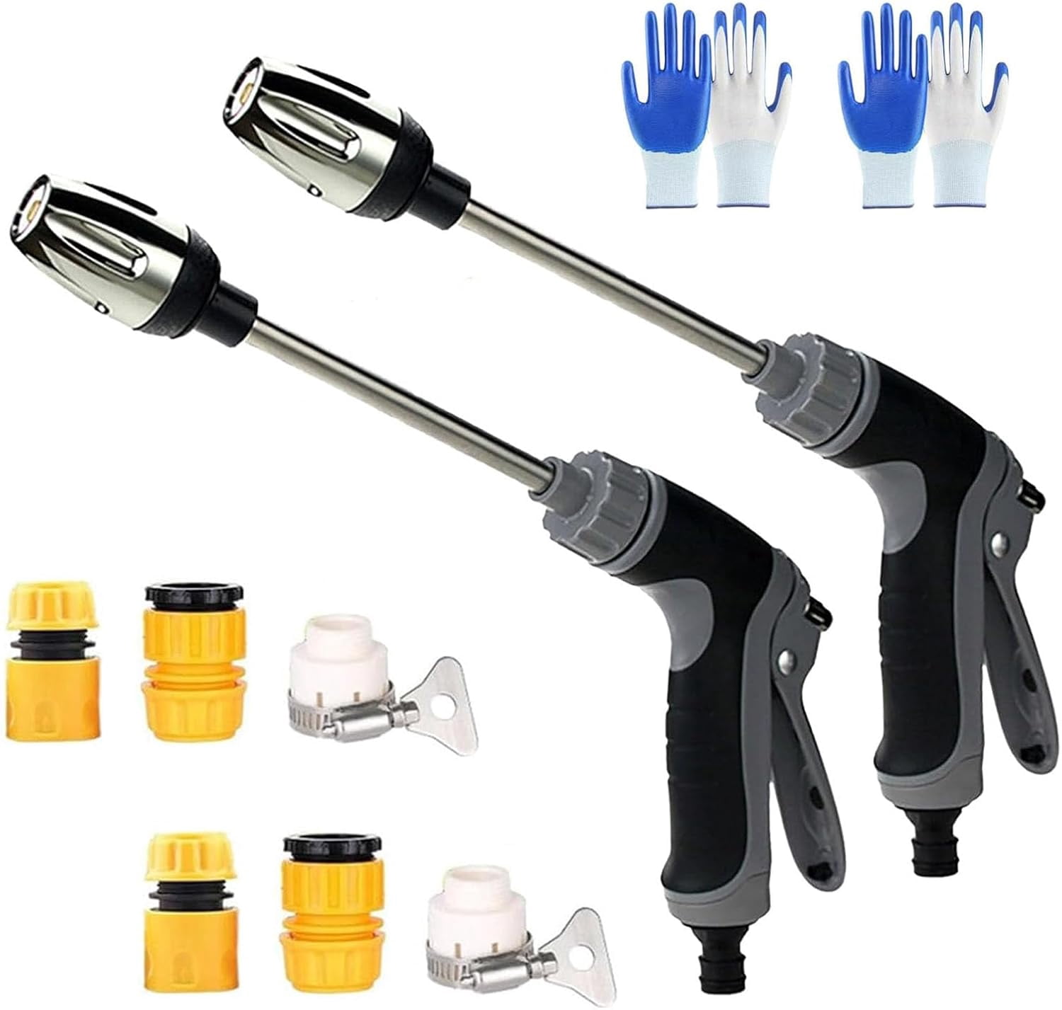 Hosehawk Pressure Washer, High Power Garden Hose Cleaner with 360° Rotating Nozzle, 3 Spray Modes and Foam Bottle for Driveway, Patio, Deck, Fence, Car Cleaning