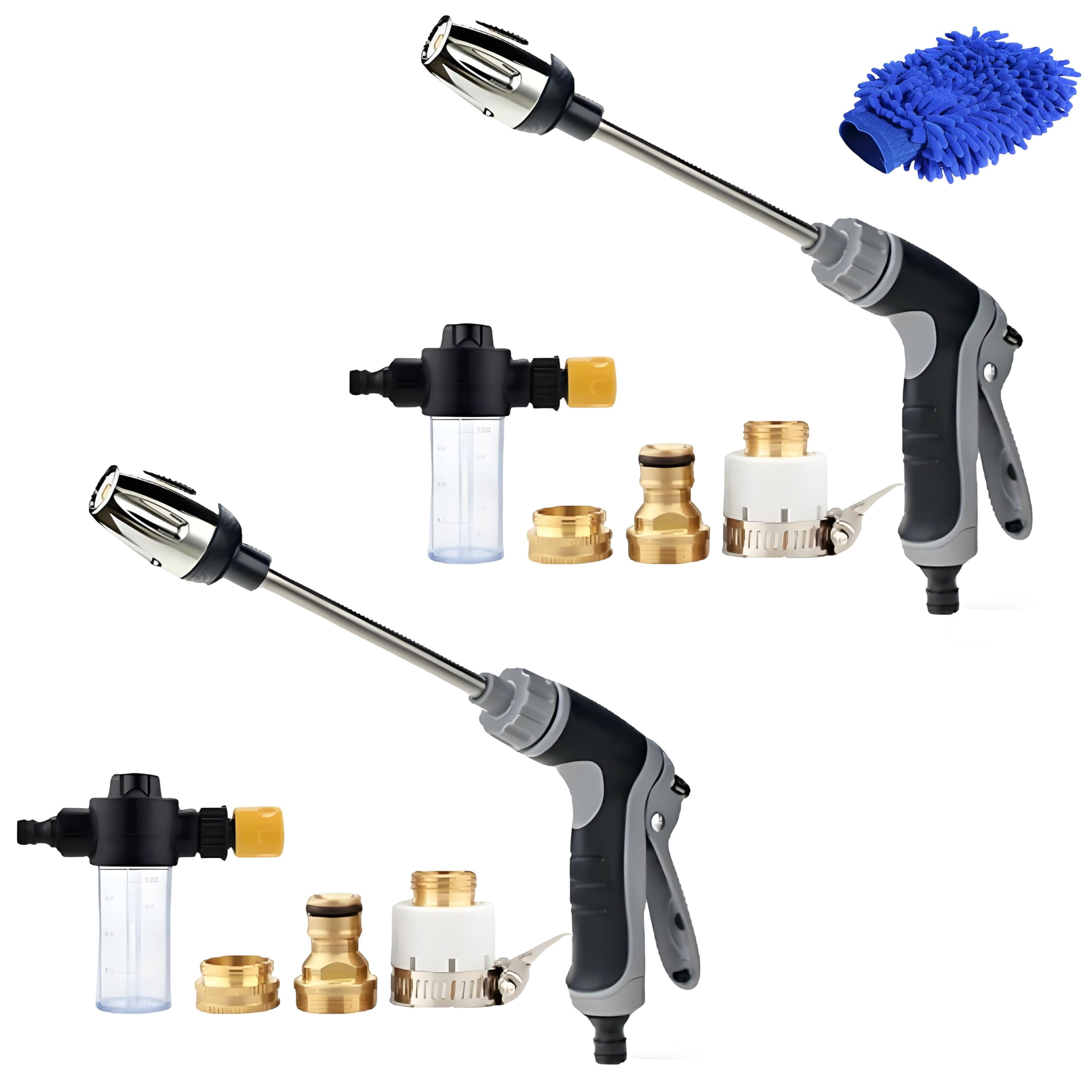 Hosehawk Pressure Washer, Hose Hawk Pro Electric Pressure Washer with Foam Pot,360° Rotating Multi-Function High-Pressure Nozzle for Three Spray Modes,for Cleaning Yard Car Driveways