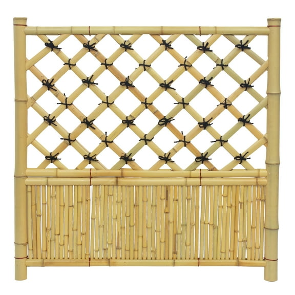Hoshi Zen Garden Fence Panel - Natural Bamboo