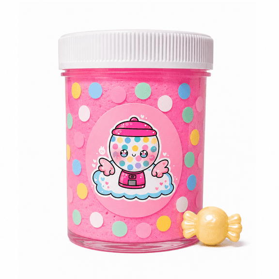 Hoshimi Slimes Bubblegum Cloud Slime - Fluffy Slime with Charm 4oz