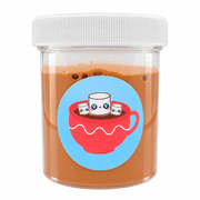 Hoshimi Slimes Hot Cocoa Thick & Glossy Slime with Clay Cap - Chocolate Scented 4oz