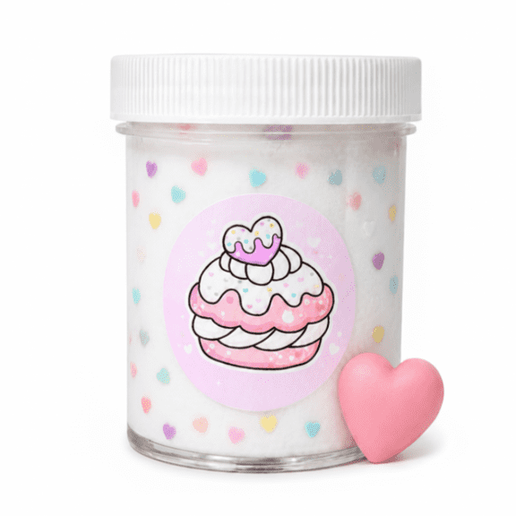 Hoshimi Slimes Kawaii Cream Puff Slime - Butter Slime with Cookie Charm 4oz