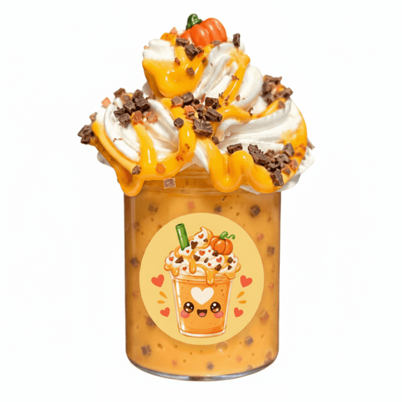 Hoshimi Slimes Pumpkin Cookie Crumble Frappe Slime - Fall DIY Slime 7oz