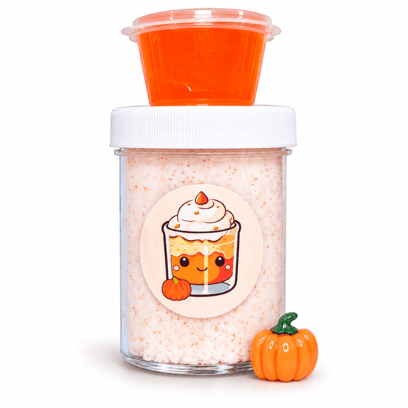 Hoshimi Slimes Pumpkin Fried Ice Cream DIY Cloud Cream Slime Kit - Fall Scented Slime 6oz