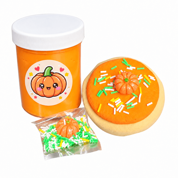 Hoshimi Slimes Pumpkin Sugar Cookie DIY Butter Slime Kit - Fall Scented Slime 6oz