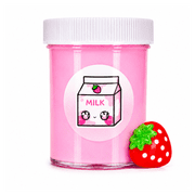 Hoshimi Slimes Strawberry Milk Slime - Thick Glossy Slime with Charm 4oz