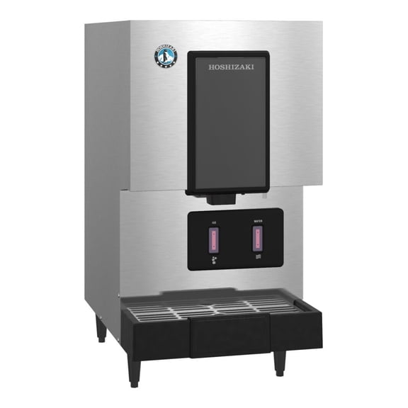 Hoshizaki DCM-271BAK-OS Cubelet Ice Machine and Water Dispenser, Air-cooled, Hands Free, Built-in Storage Bin