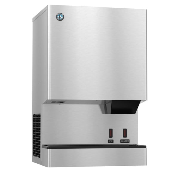 Hoshizaki DCM-500BAK-OS Cubelet Ice Machine and Water Dispenser, Air-cooled, Hands Free, Built-in Storage Bin