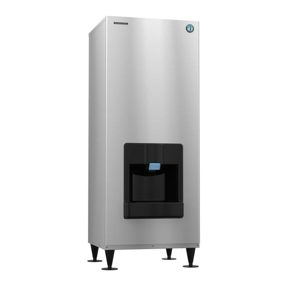 Hoshizaki DKM-500BWJ, Crescent Cuber Ice Maker, Water-cooled, Built in Storage Bin