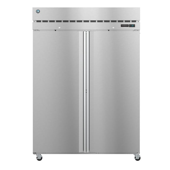 Hoshizaki F2A-FS Freezer, Two Section Upright, Full Stainless Doors with Lock