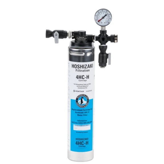 Hoshizaki H9320-51 Single Water filter System with Manifold/Cartridge, 0.22", 18.4" Height, 1" Wide, 1" Length, Borosilicate GLASS