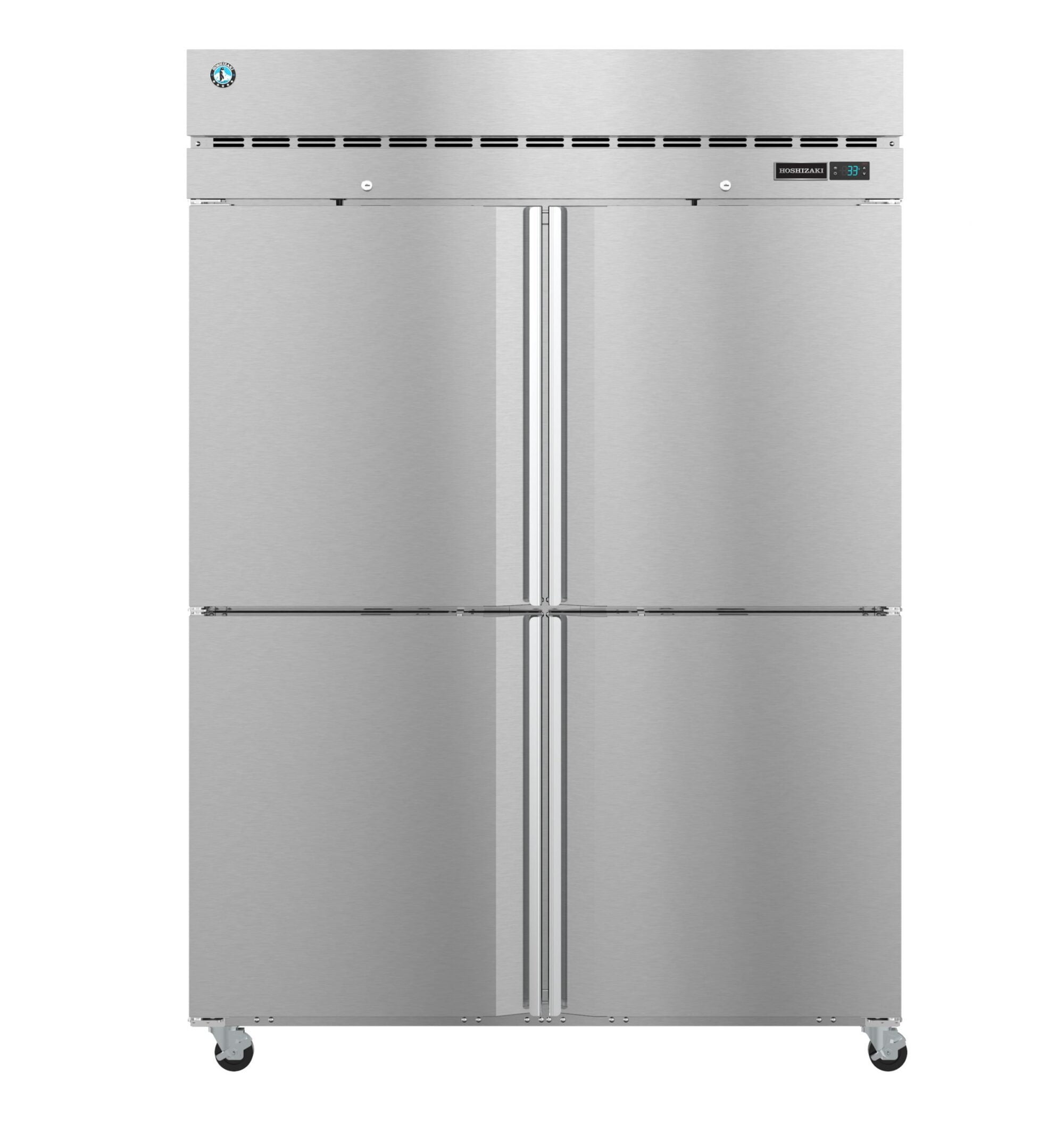 Hoshizaki R2A-HS Refrigerator, Two Section Upright, Half Stainless Doors with Lock