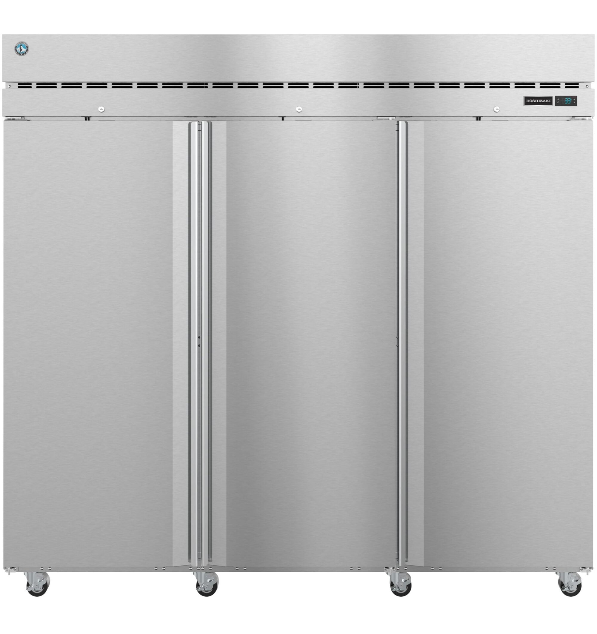 Hoshizaki R3A-FS Refrigerator, Three Section Upright, Full Stainless Doors with Lock