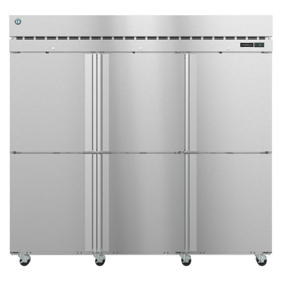 Hoshizaki R3A-HS Refrigerator, Three Section Upright, Half Stainless Doors with Lock